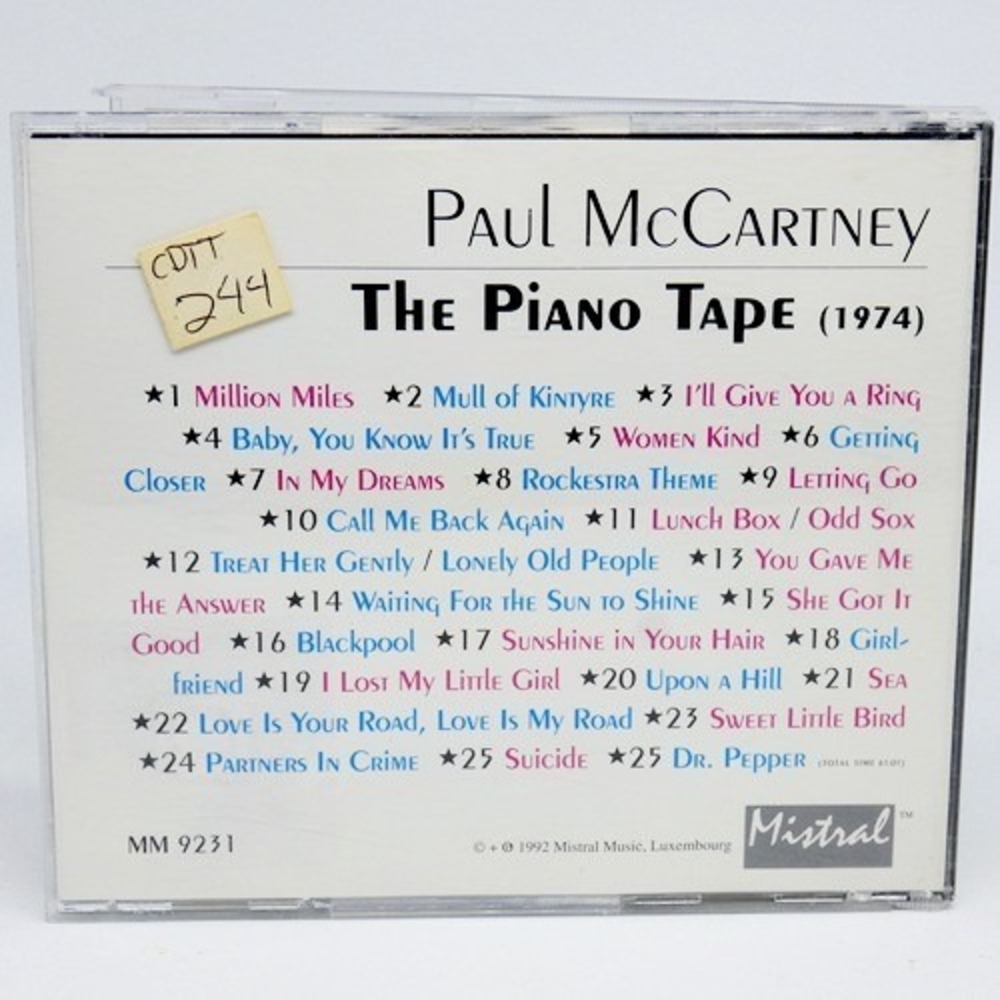 Paul McCartney The Piano Tape (CD 1992) Germany RARE Excellent Condition MM 9231 - Picture 3 of 3